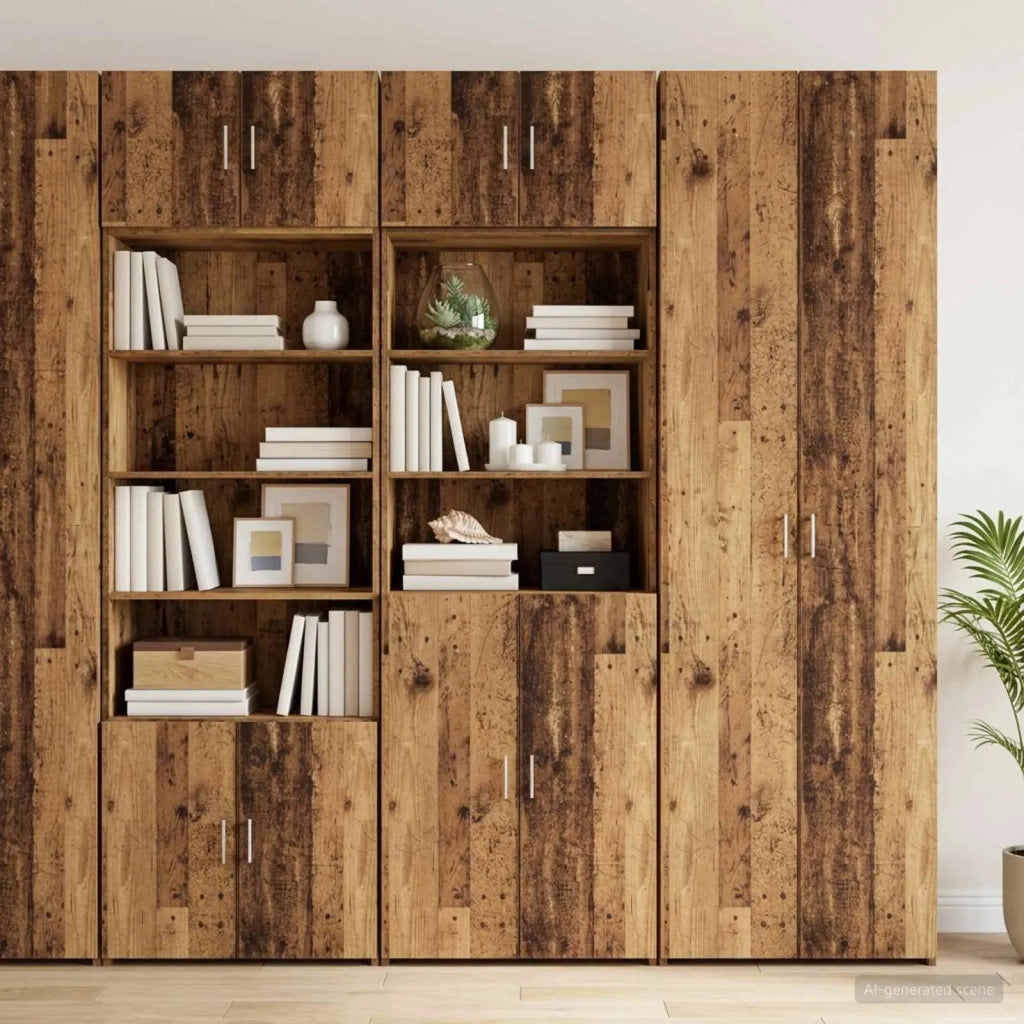Armadio per la conservazione con ripiani Legno antico 3446667