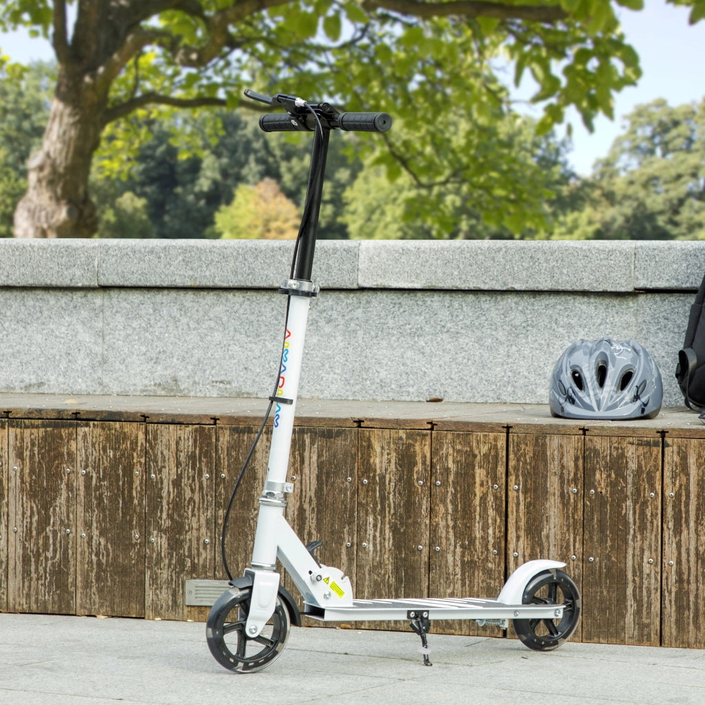 Trotinette per bambini 3-8 anni ¨C zephmum ¨C Bianco, LED, regolabile