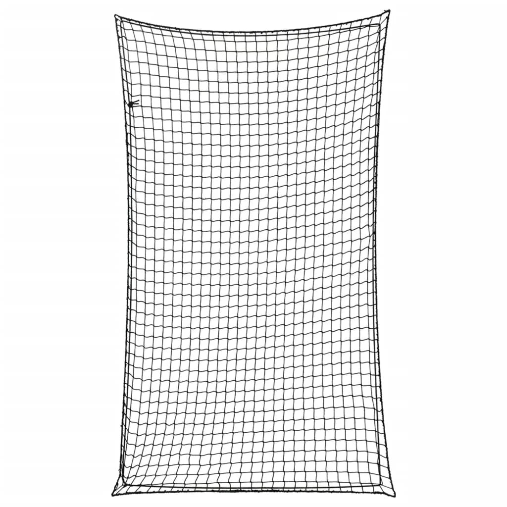 Rete di protezione per rimorchio ancoraggio per carichi portapacchi con corda elastica 6 x 35 m PP nero 02_0042234