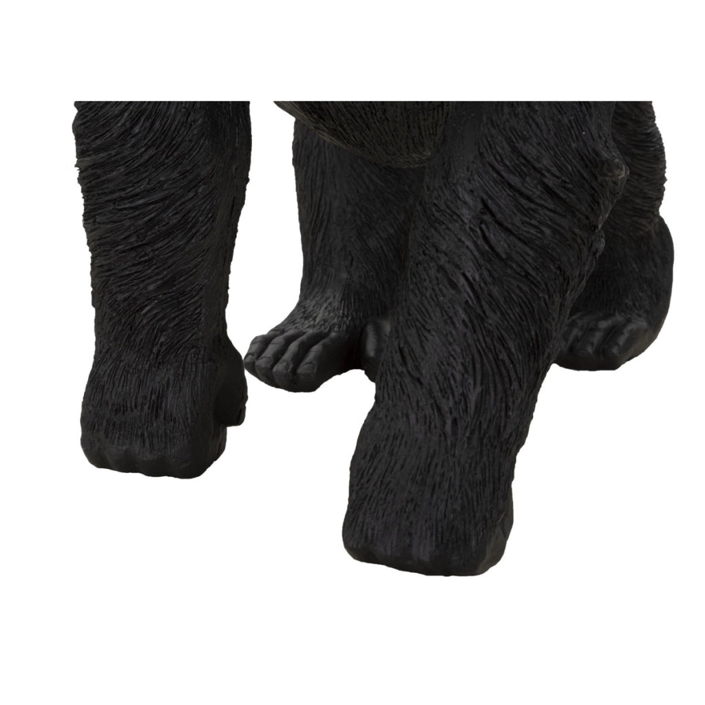 Scultura Gorilla 2, Nero, Poliresina, 35x21,5x37,5 cm