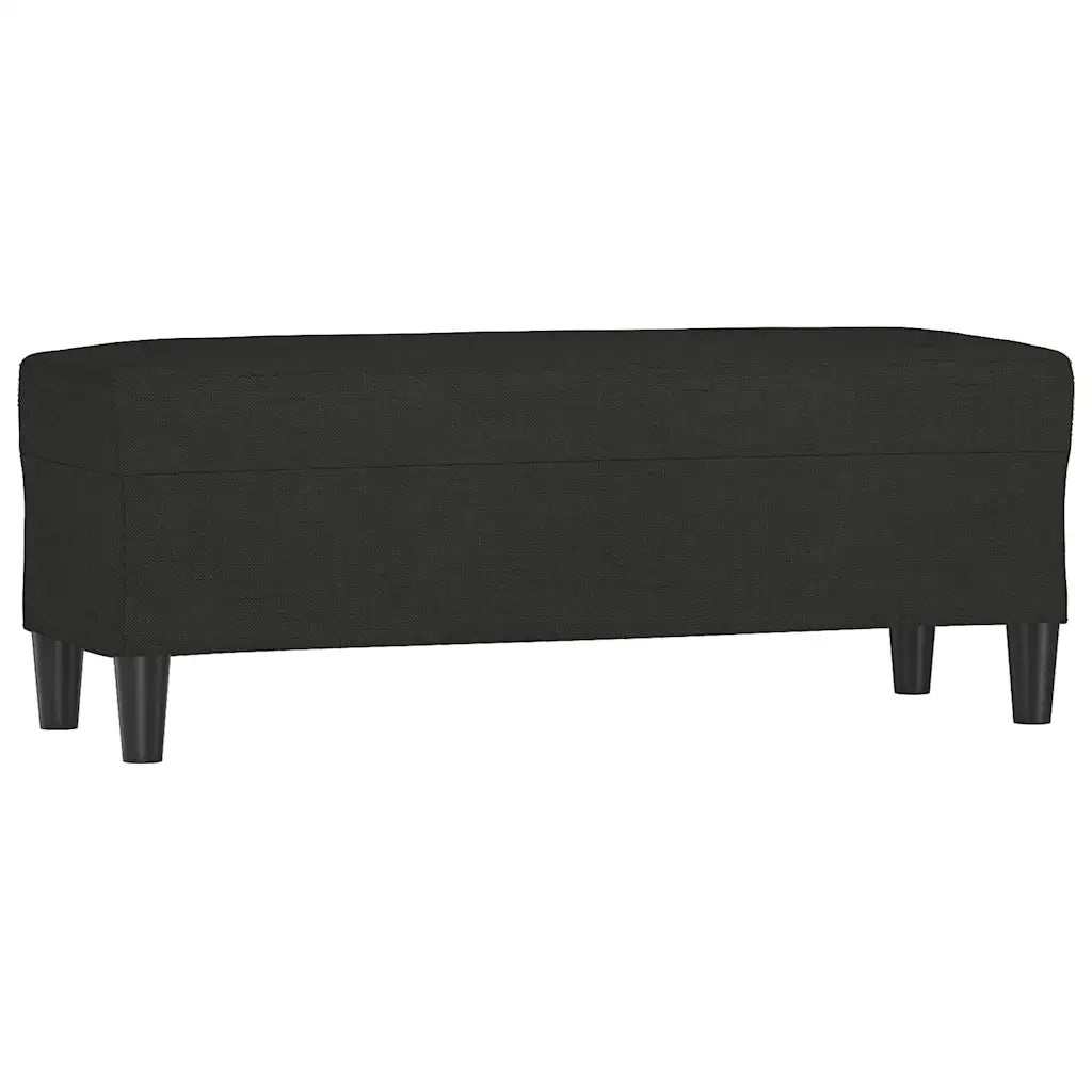 Panca Nera 100x35x41 cm in Tessuto 349411