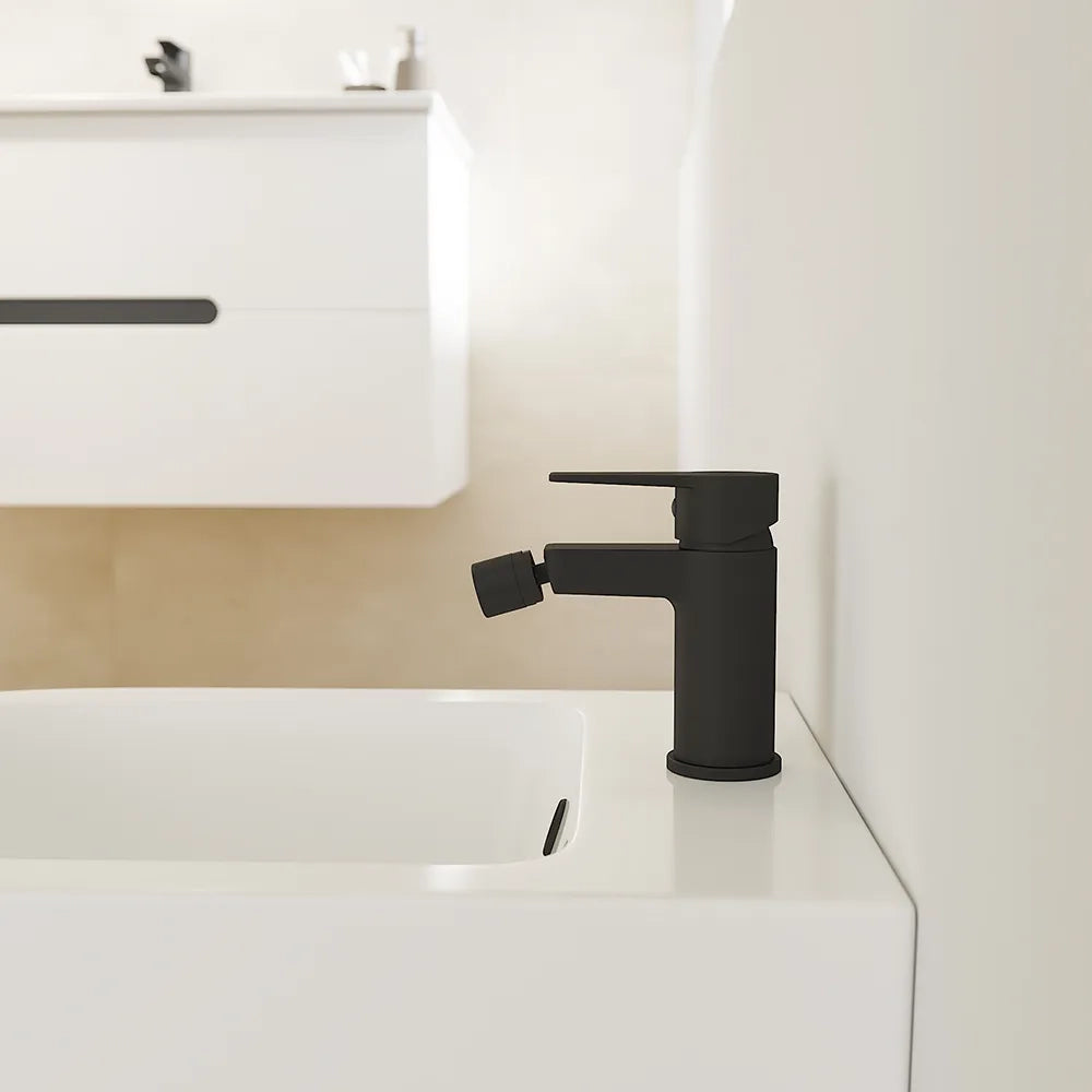 Miscelatore bidet senza scarico nero opaco | Jane