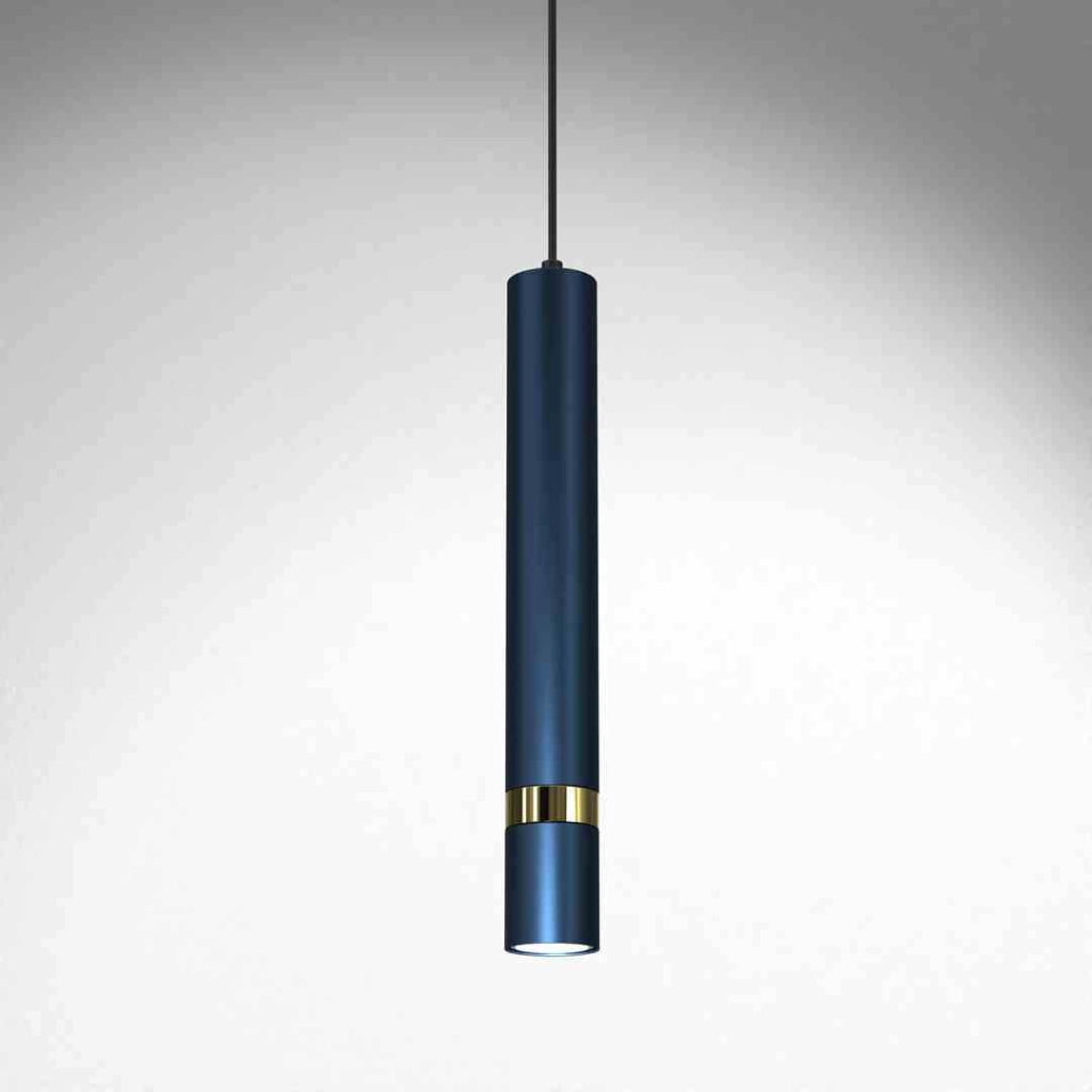 Lampada a sospensione Milagro Joker MLP7725 blu oro