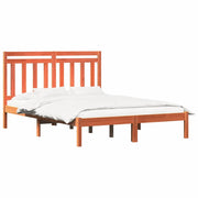Letto matrimoniale | Letto per adulti | Struttura del letto Marrone cerato 205,5 x 155,5 x 100 cm