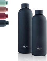 Fiasco a doppio strato in acciaio inossidabile termoresistente - BPA-free - 750 ml - nero