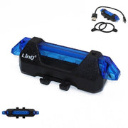 Trade Shop - Luce Led Ricaricabile Usb Per Bici Bicicletta Alta Luminosità Sicurezza Bk-059 -