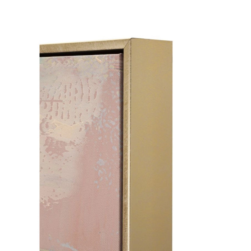 Dipinto Su Tela King -b- Con Cornice 82x4,5x122