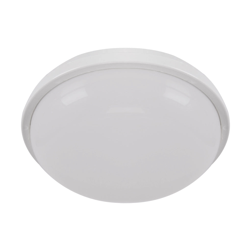 Plafoniera esterna LED bianca tonda Ø21cm 24W IP54