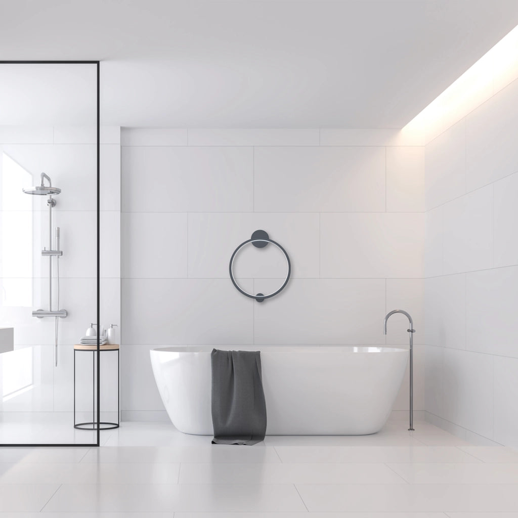 Lampada parete/soffitto Saturno nera LED 25W Milagro