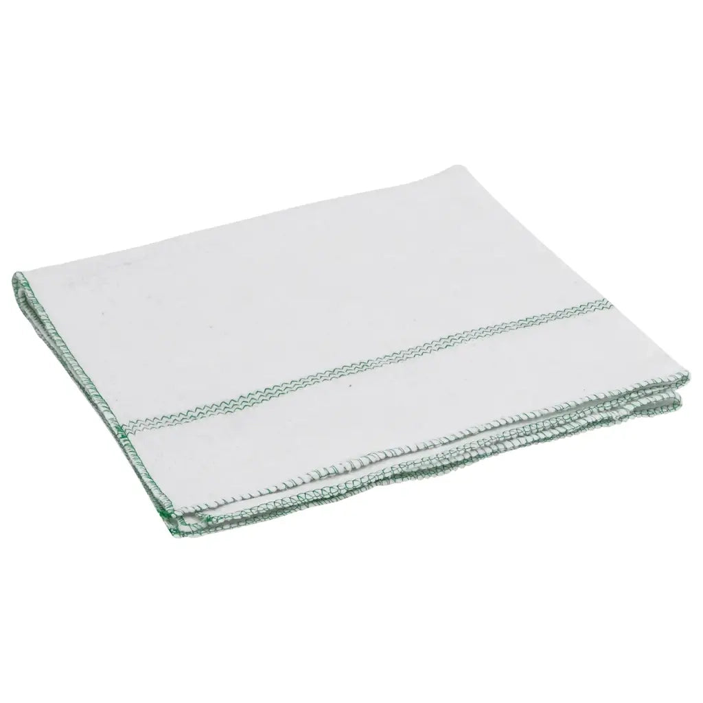 Panni per la Pulizia 10pz Righe Bianche e Verdi 50x60 cm 4014091