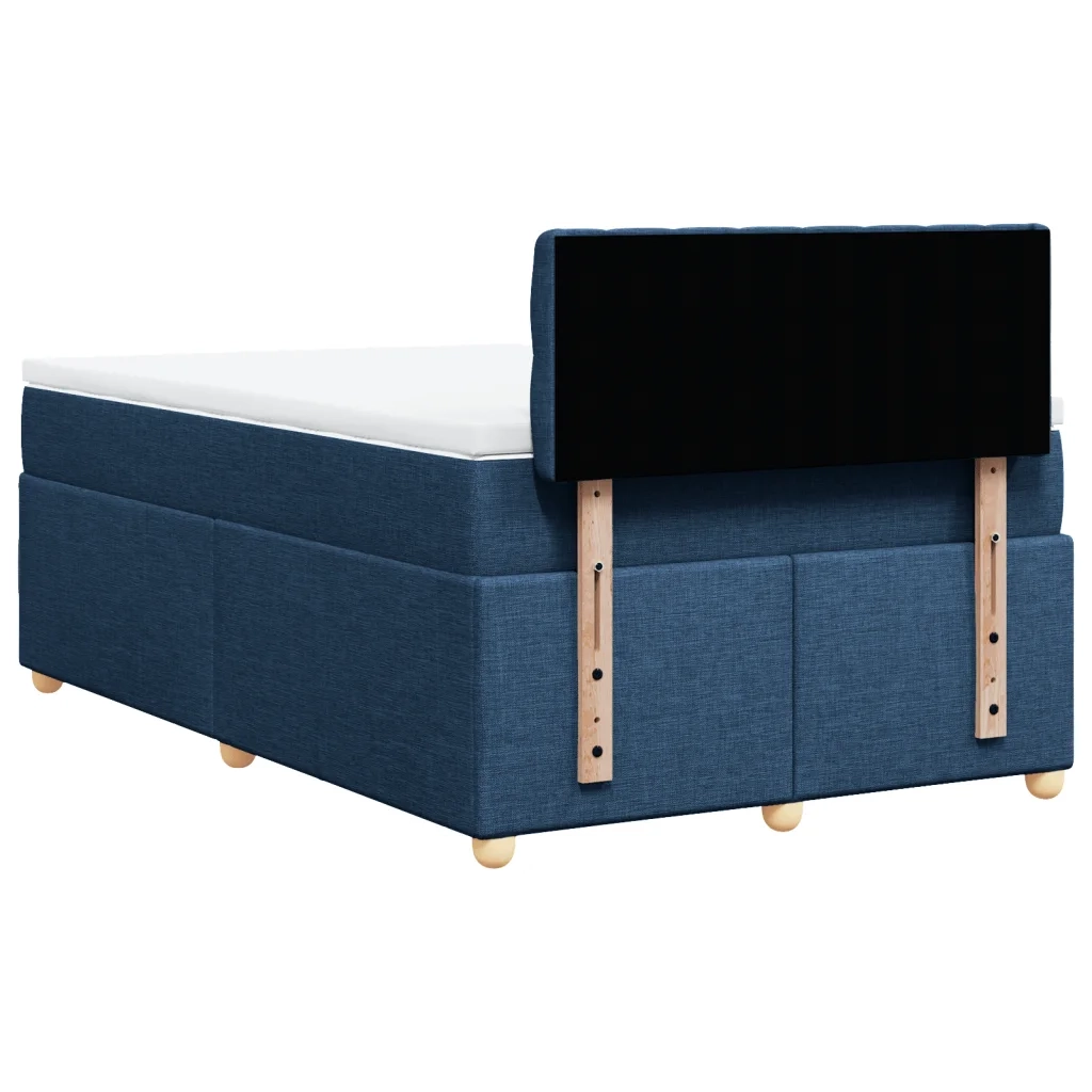 Giroletto a Molle con Materasso Blu 120x200 cm in Tessuto 3288960
