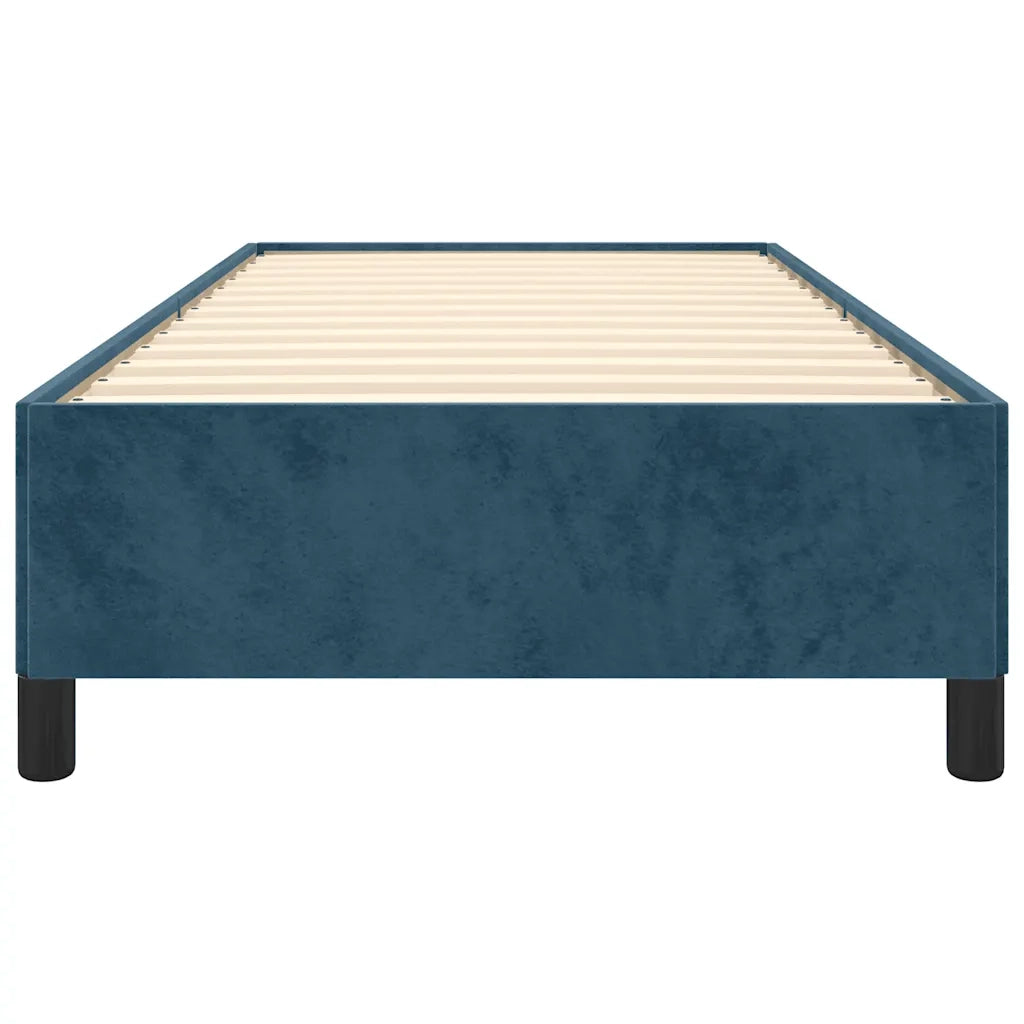 Giroletto senza Materasso Blu Scuro 80x200 cm in Velluto 347292