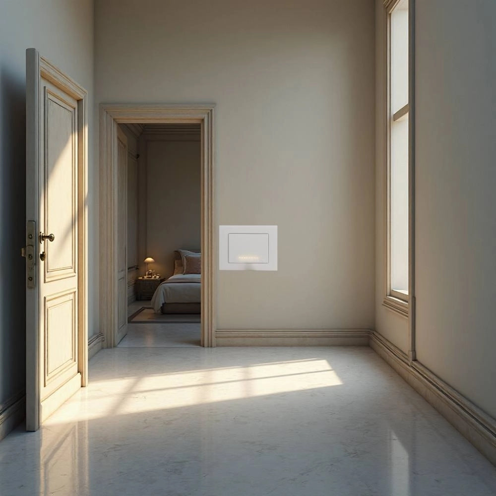 Copritasto bianco illuminabile 3 moduli per serie livinglight
