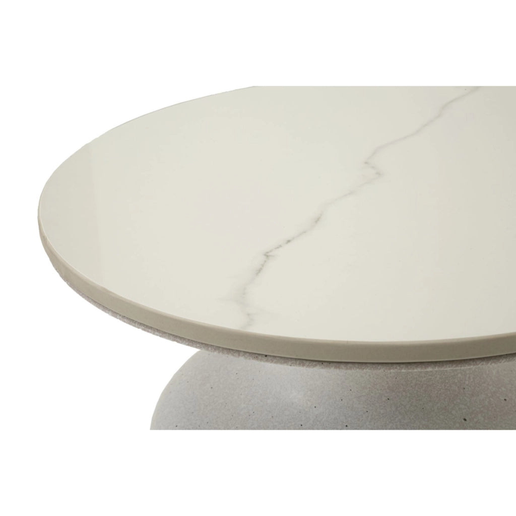 Tavolino VKH526, Bianco, Metallo, 40x40x47 cm