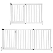 Cancello per Cani ¨C zephmum ¨C Bianco 113-166x71 cm Legno