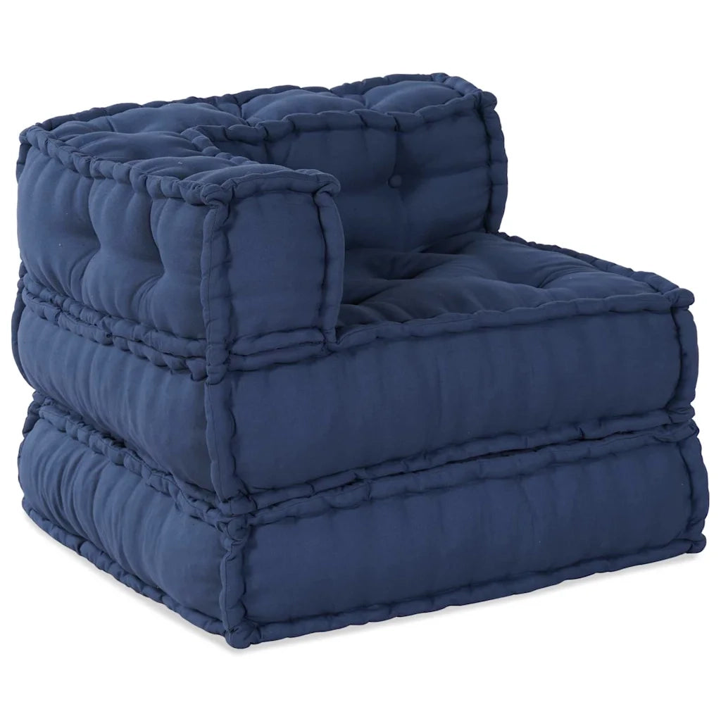 Unità di Divano Modulare 2 pcs Indaco 140 x 70 x 56 cm Tessuto 3315086