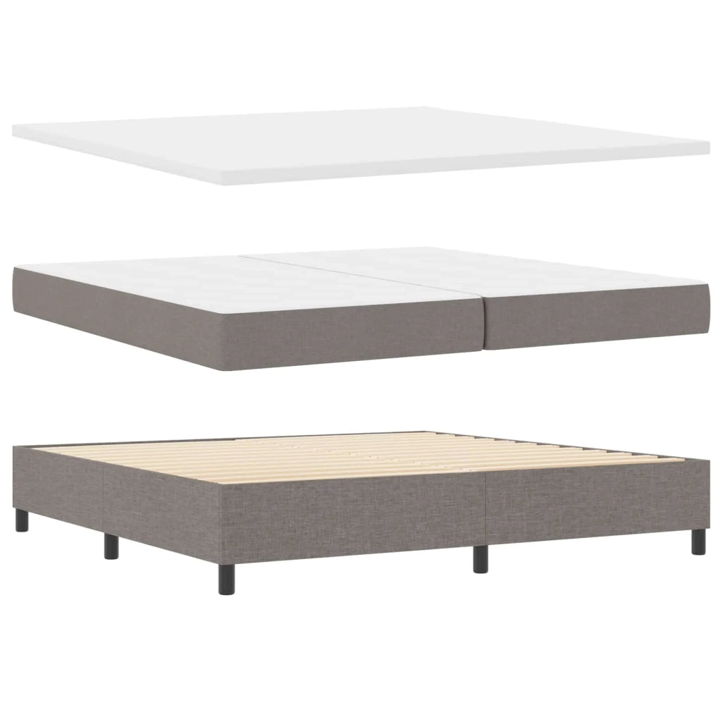 Letto a Sorgente LED con materasso Talpa 200 x 200 cm Tessuto 3343592