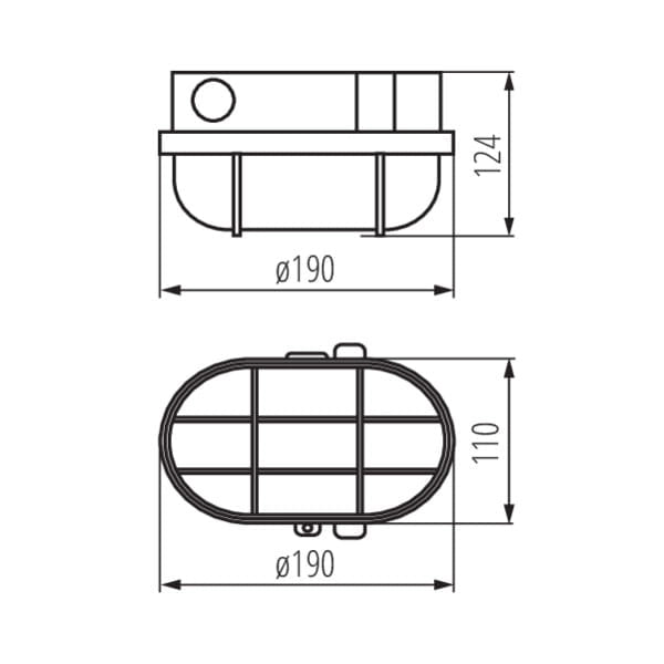 Kanlux HERMI 70524 plafoniera industriale E27 IP54