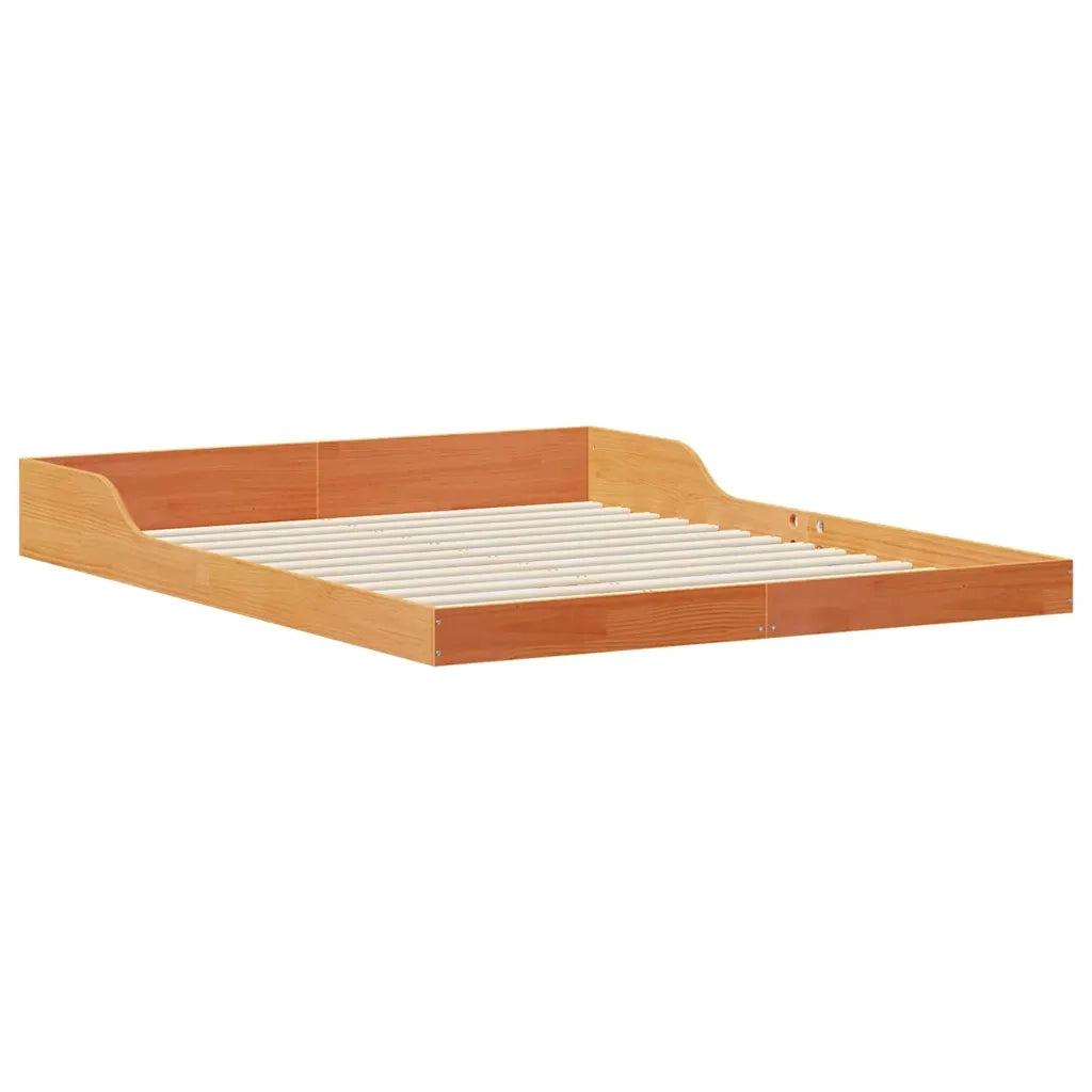 Struttura del letto Marrone cerato 150 x 200 cm Pino massello 873312