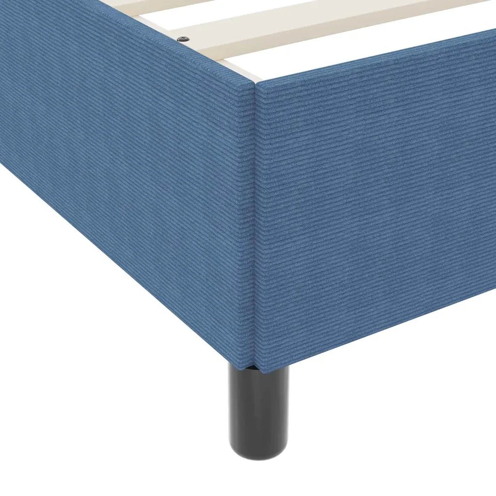 Struttura del letto con materasso Blu 160 x 200 cm Tessuto 3399133