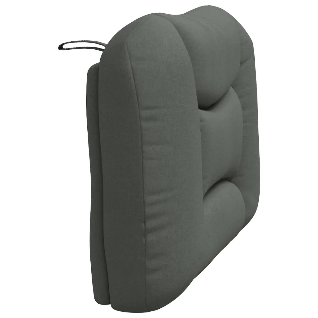 Cuscino Testiera Hvar Grigio Scuro 90 cm in Tessuto 374538