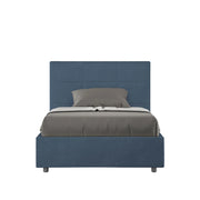 Letto 1 Piazza e Mezzo 120x200 cm con Rete Mika Blu
