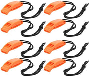 Flauto multifunzionale 8 pezzi con lanyard - Flauto da spiaggia con cordoncino - Accessorio multifunzionale - Outdoor - Attività acquatiche - Alta qualità - Flauto da spiaggia