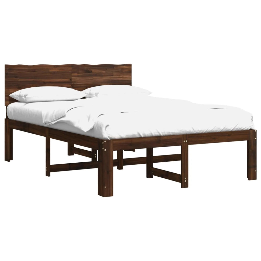 Letto matrimoniale con testiera ROSTOCK Marrone Scuro 903401