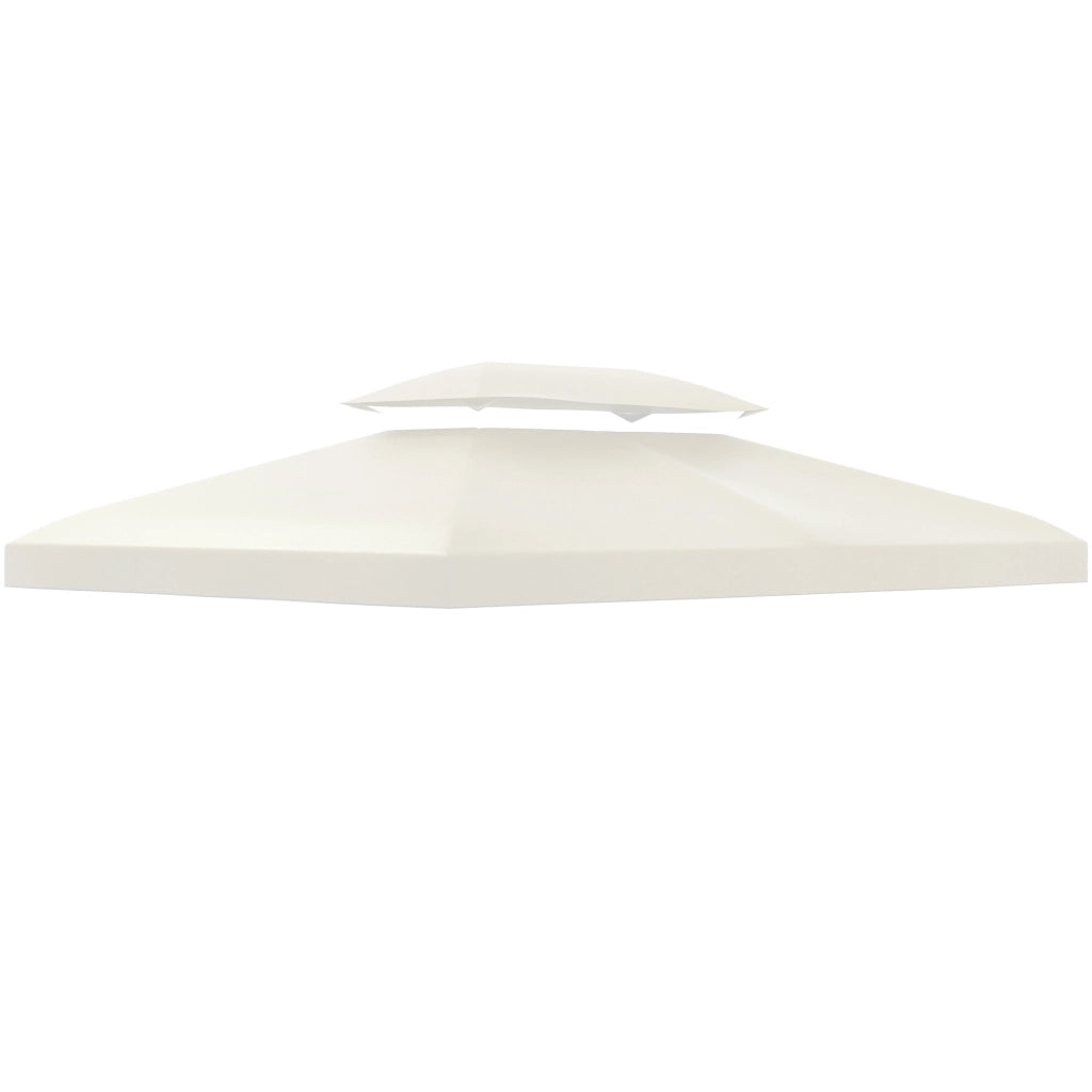 Copertura per Gazebo da Giardino Tetto Sostitutivo Anti-UV Impermeabile in Poliestere 3x4m. Beige