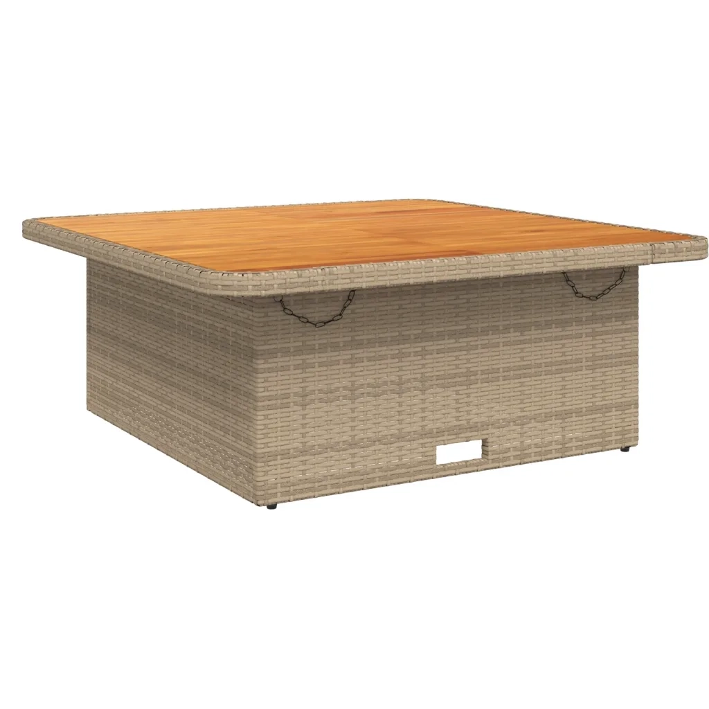 Set da Pranzo da Giardino 5 pz con Cuscini Beige in Polyrattan 3277414
