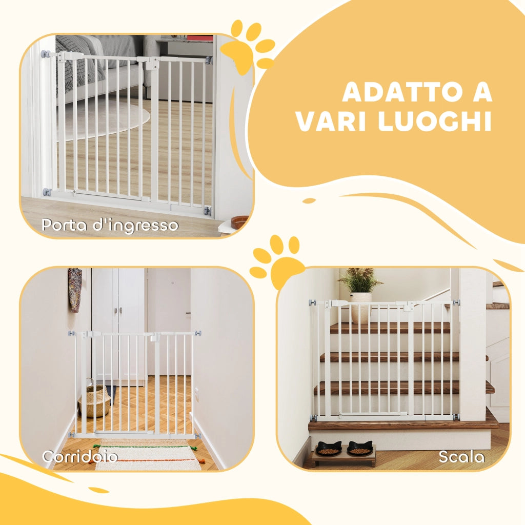 Cancelletto per Cani Estensibile ¨C Minimal ¨C Bianco 76.2cm