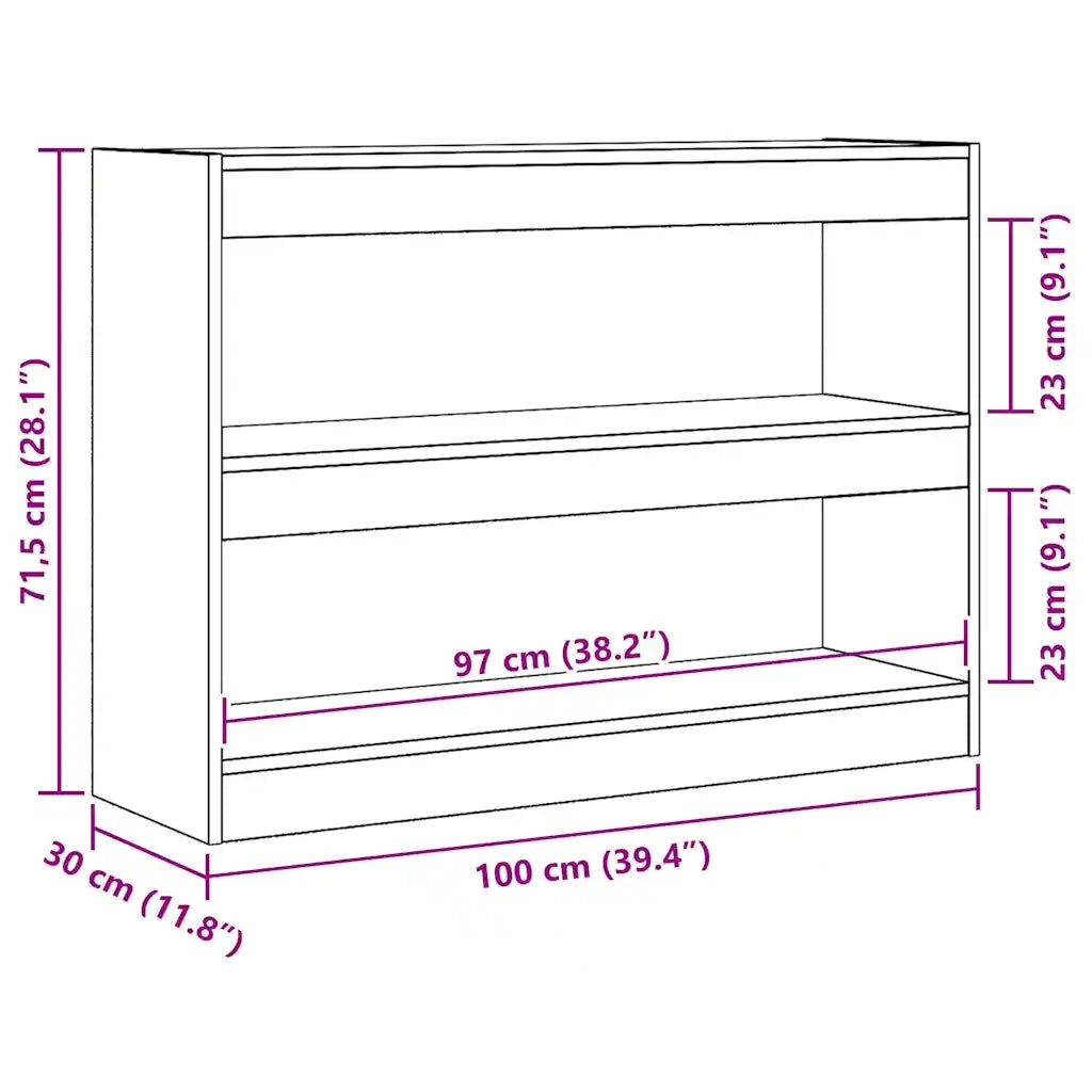 Libreria Legno vecchio 100 x 30 x 72 cm Legno multistrato 862721