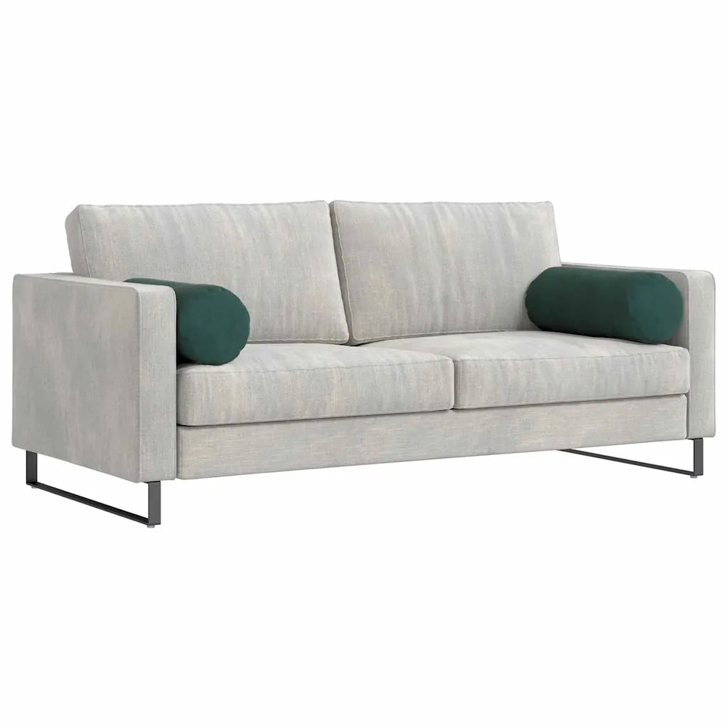 Cuscini a rullo 2 pcs Verde Scuro Ø 25 x 70 cm Tessuto in Cords 42014330