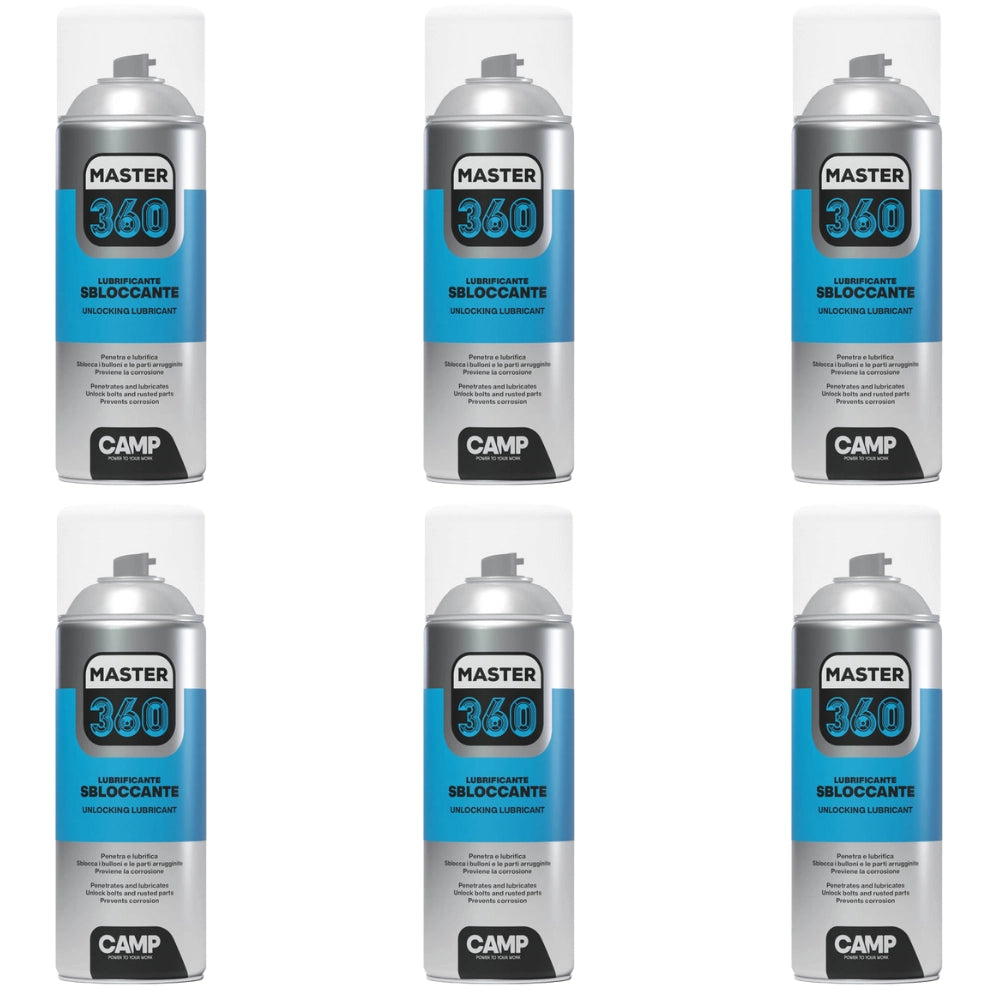 Master 360 spray lubrificante sbloccante da 400ml 6 pezzi