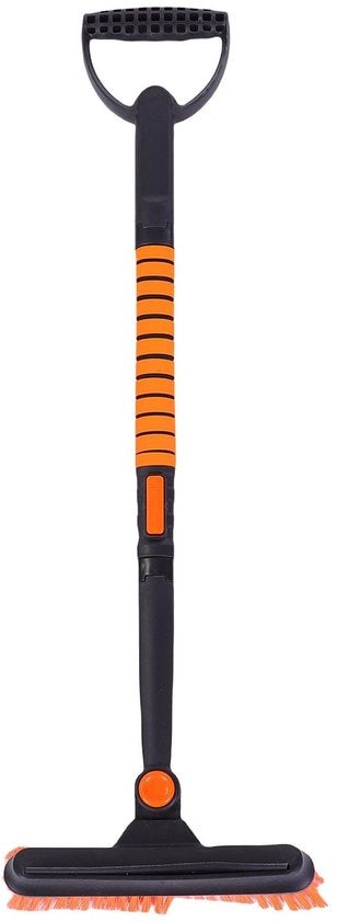 Set di Spalatura Neve in Alluminio Zavorra - Pennello a 180° Rotativo - Manubrio Telescopico 80-100 cm - Riduzione della Carreggiata - Rotazione Efficiente del ghiaccio - Manopola Ergonomica D - Spalatore di Neve