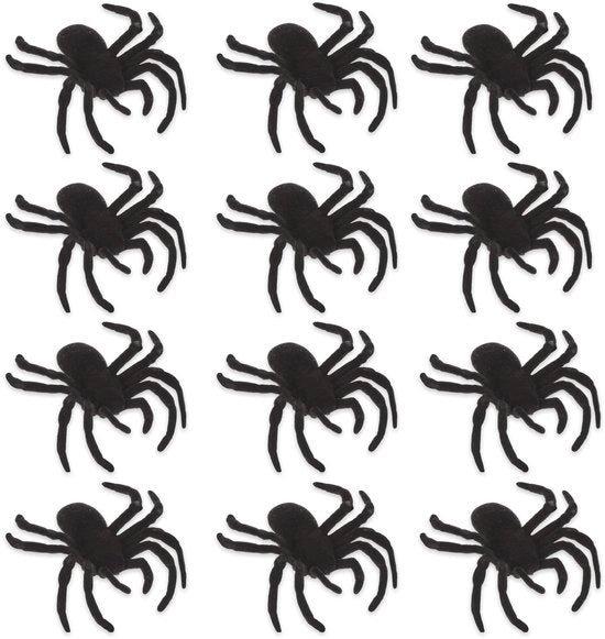 Decorazione per Halloween - Necropoli - Ombre in giardino - Nero - Ragni - Ideale per Halloween - Set di decorazioni