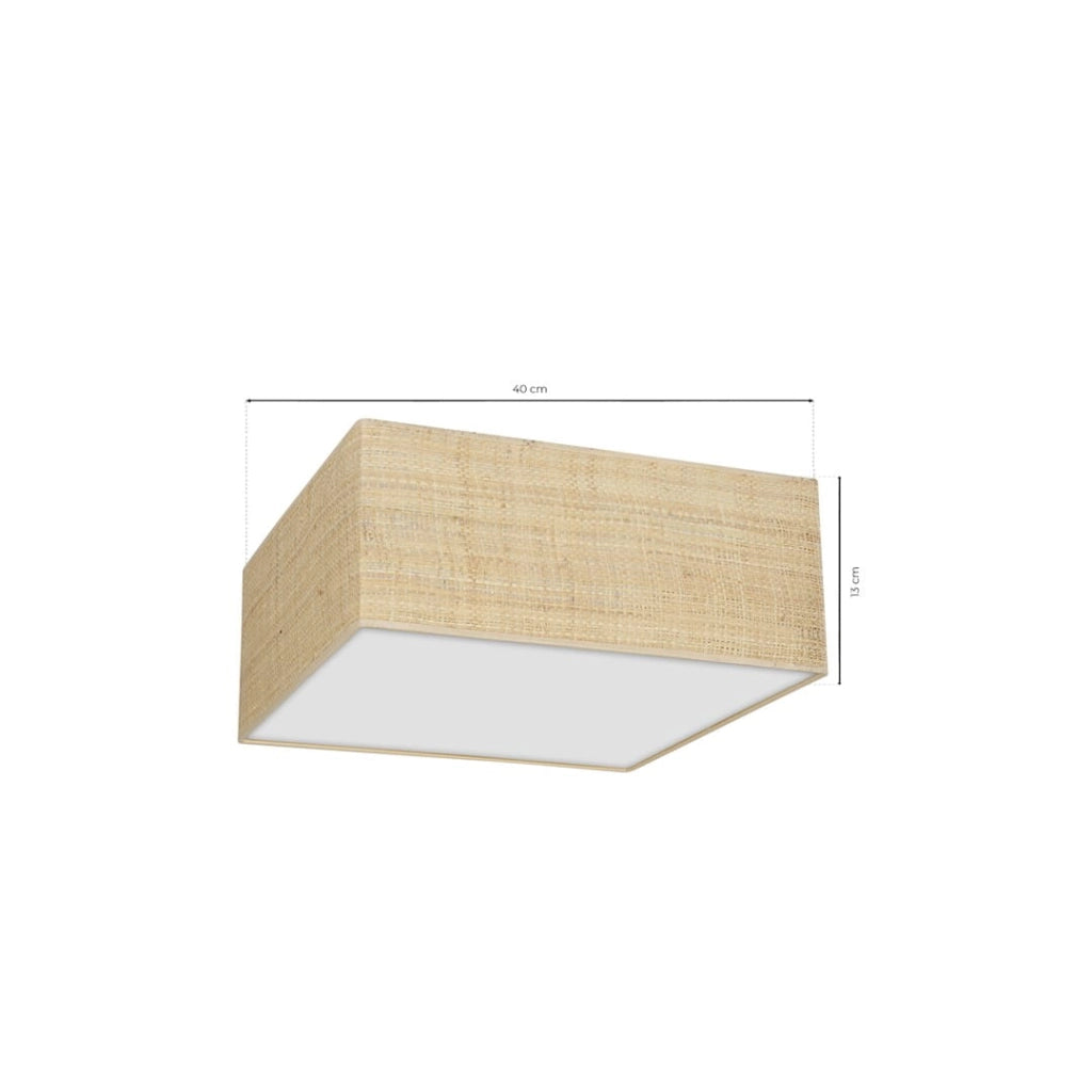 Plafoniera Marshall Milagro rattan marrone 50cm 3xE27