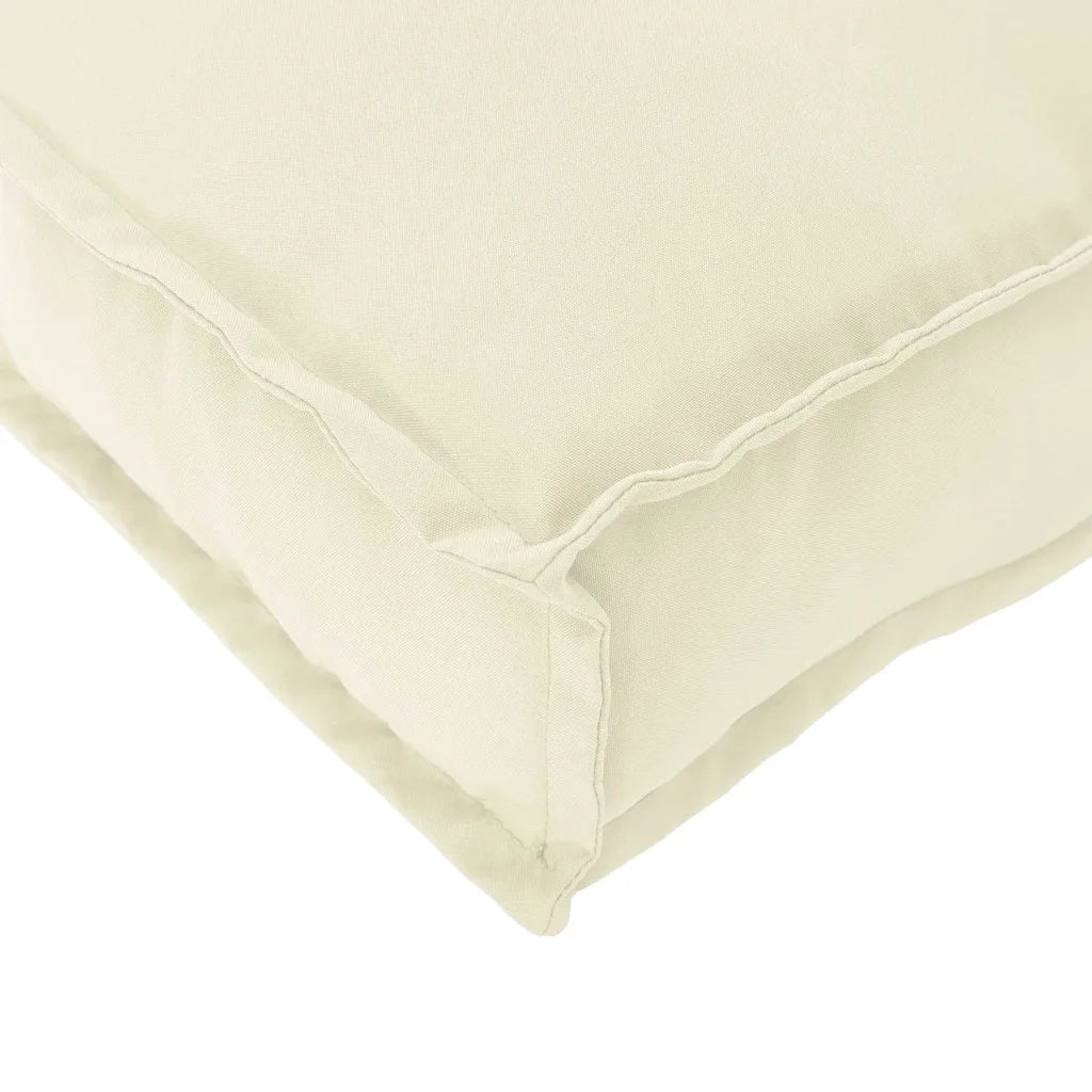 Cuscino per pallet Crema 200 x 40 x 8 cm Tessuto Oxford 42001680