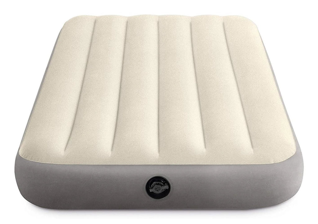 Intex 64101 Dura-Beam Single-High Materasso Gonfiabile Singolo Fiber-Tech 99x191x25 cm 136 Kg colore Crema