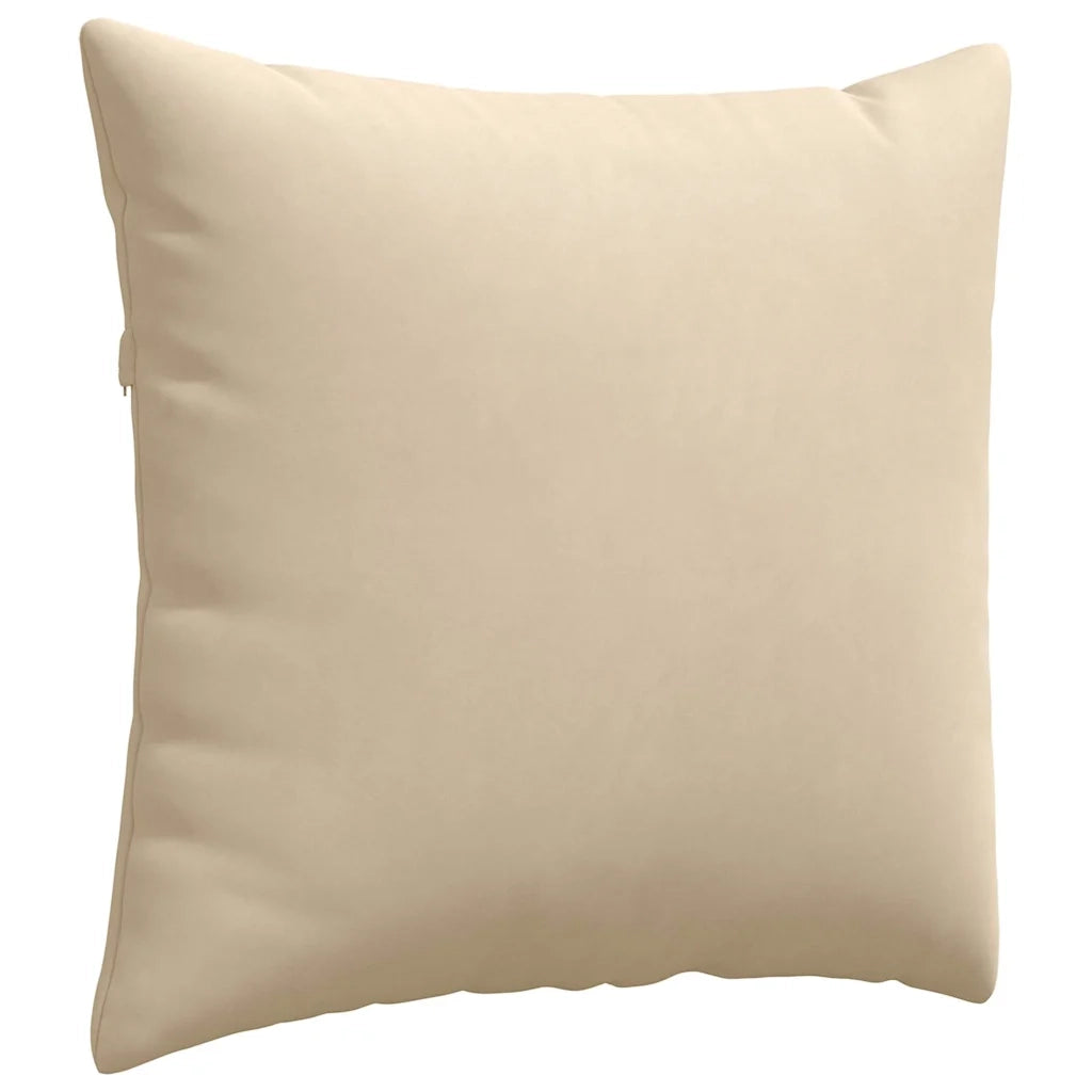 Cuscini da Divano 2 pcs Crema 45 x 45 cm Tessuto 42013944