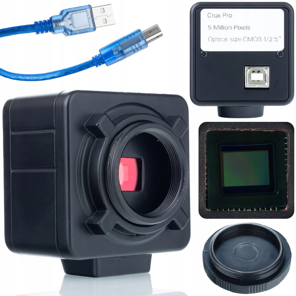 Set Microscopio Avanzato Mercury Pro con Telecamera, Supporto Display e Schermo 8" – Zoom 7x-45x, Testa Trinoculare