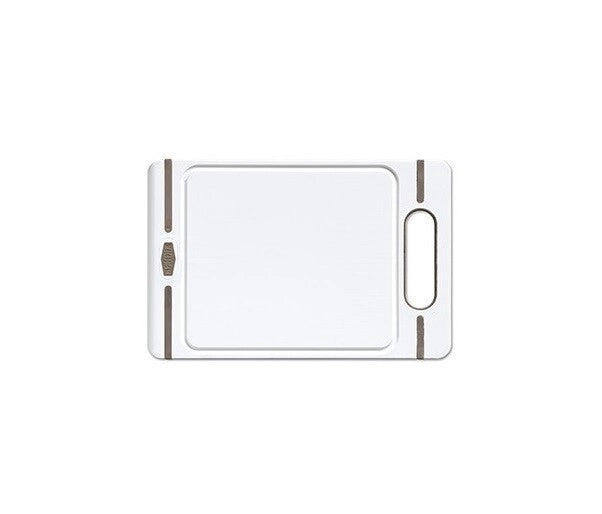 Tagliere pvc c manico bianco   tortora mis. s 24 x 16 x 1 cm stefanplast