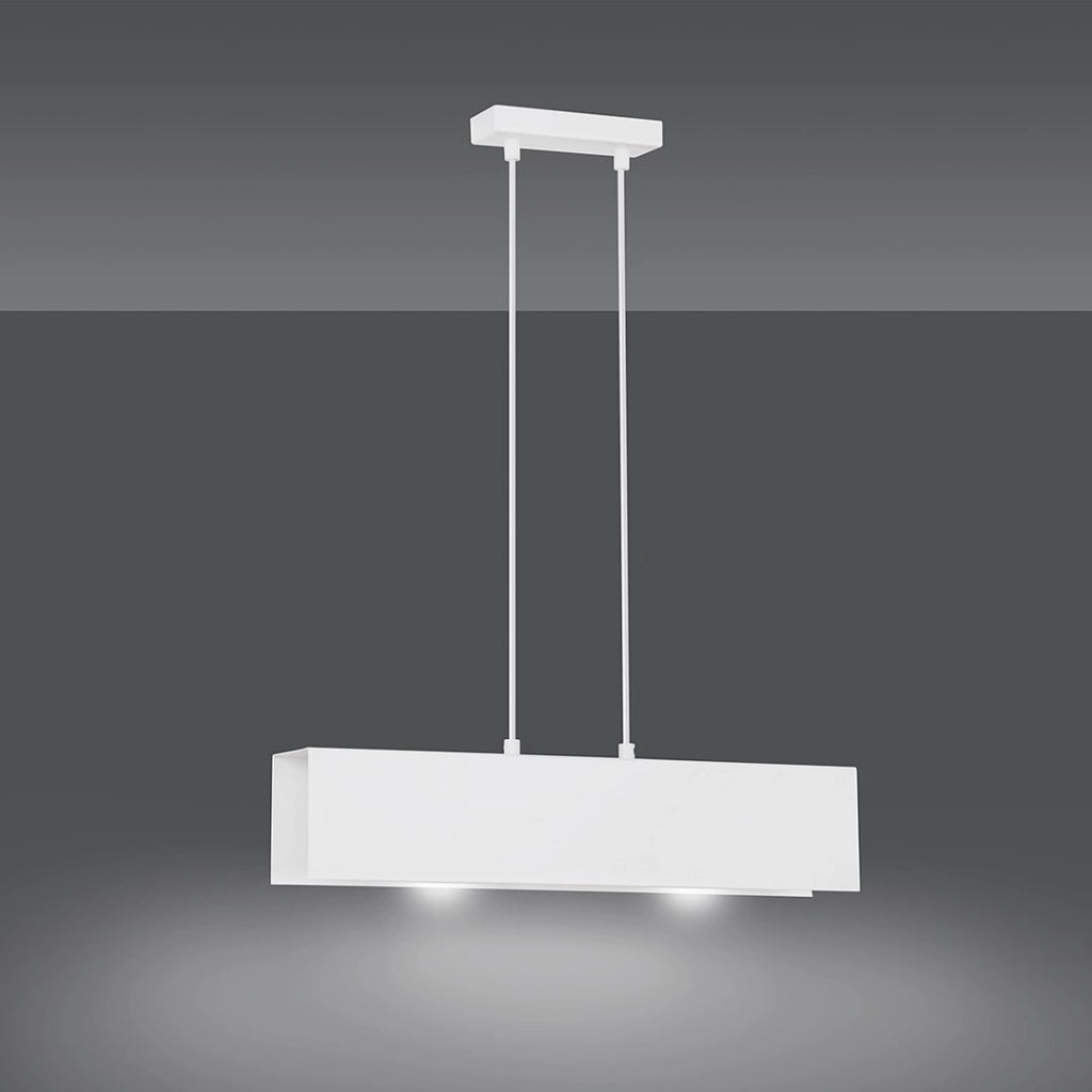 Lampada a sospensione Emibig Gentor 2xE27 bianca 100cm
