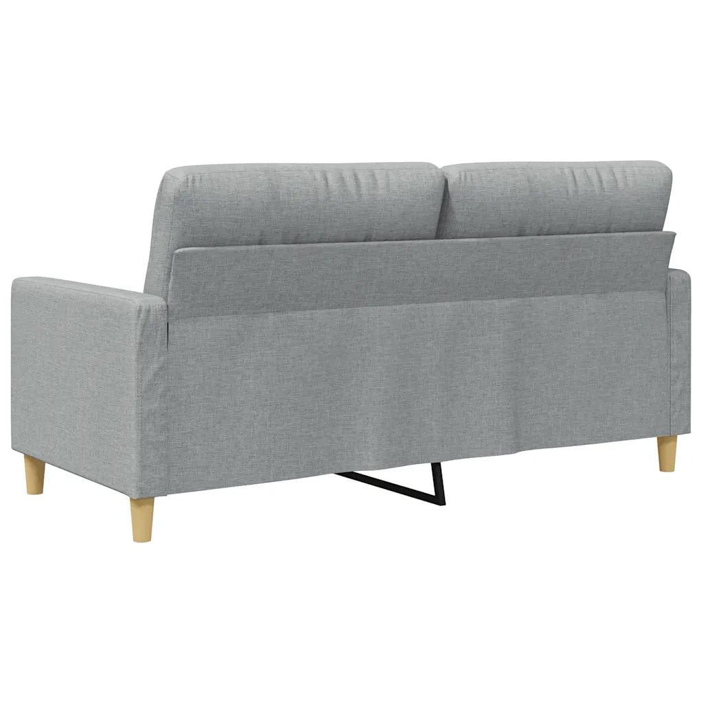 Divano a 2 Posti-Sofa 2 Posti Grigio Chiaro 140 cm in Tessuto 365664