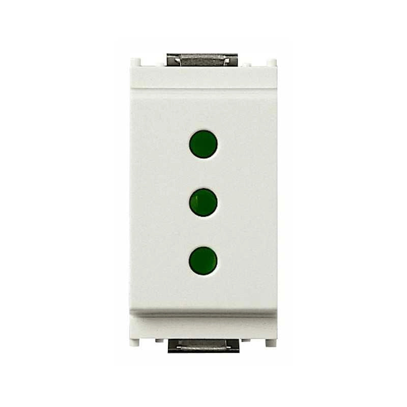 16201.B Presa Bianco 2P+T 10A Tipo P11 Idea