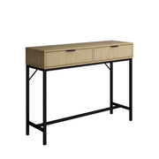 Vicco Tavolo consolle Rovere 100 x 75 cm con 2 cassetti