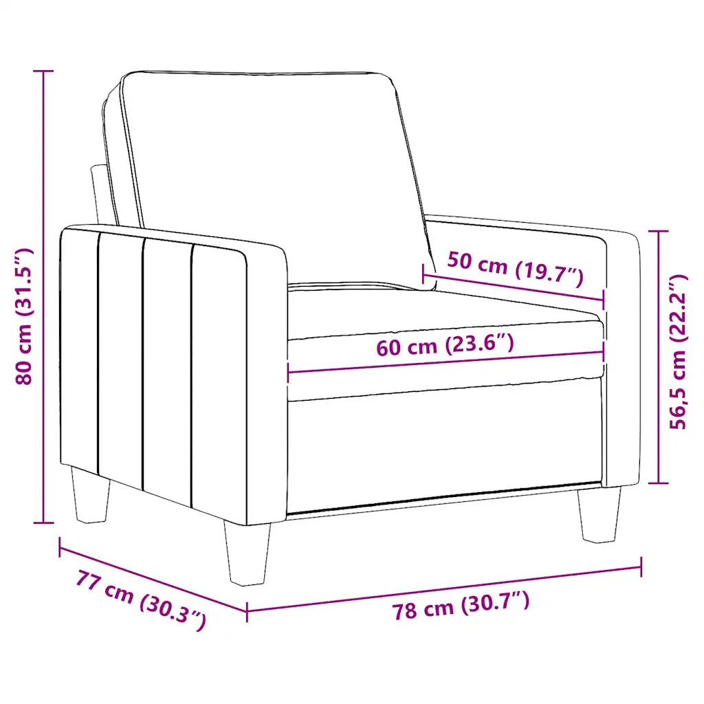 Poltrona | Sedia Relax Rosso Vino 60 cm in Tessuto