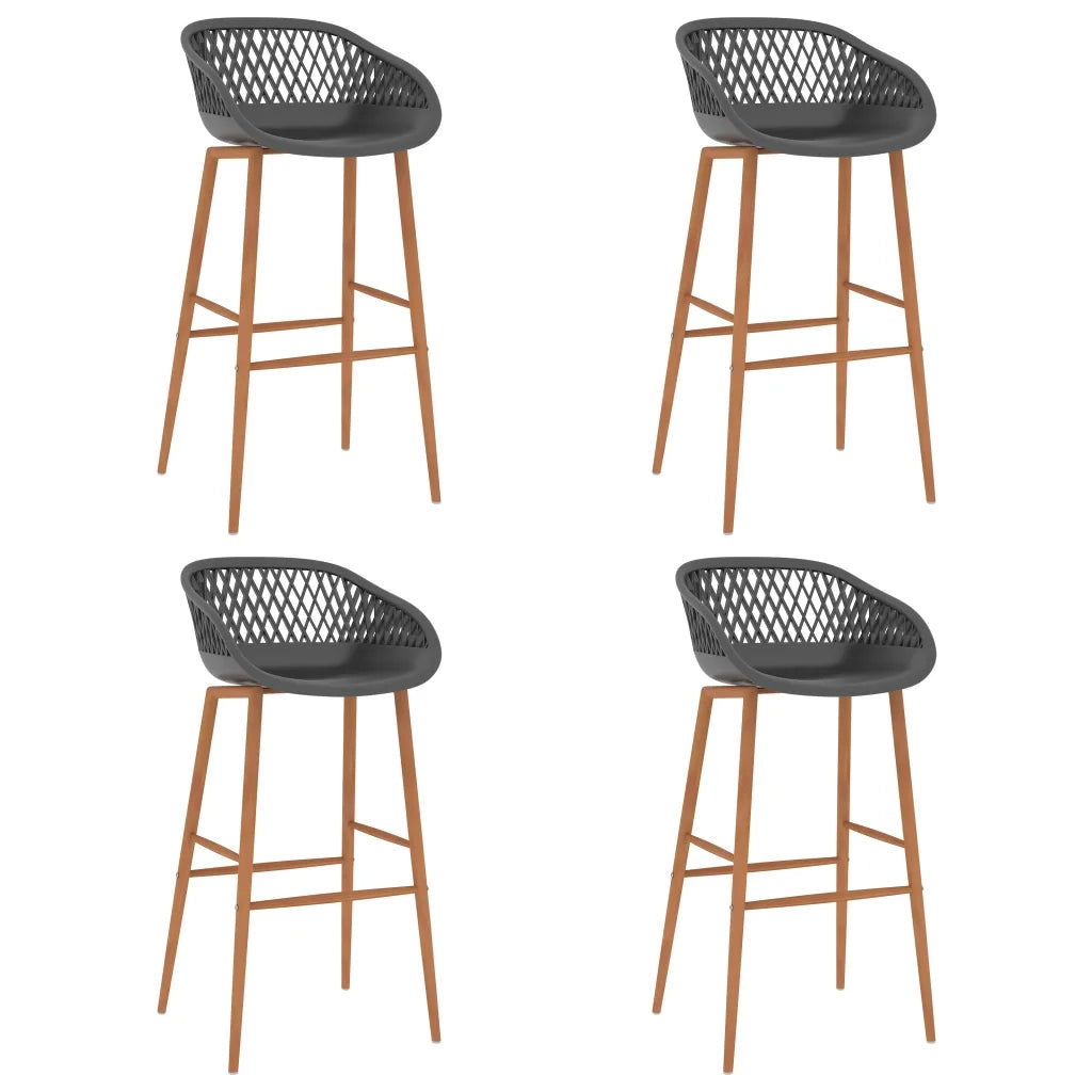 Set da Bar 5 pz Bianco e Grigio 3057408
