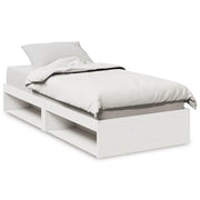 Letto singolo | Letto per adulti | Dormeuse senza Materasso Bianca 90x190 cm Legno Massello Pino