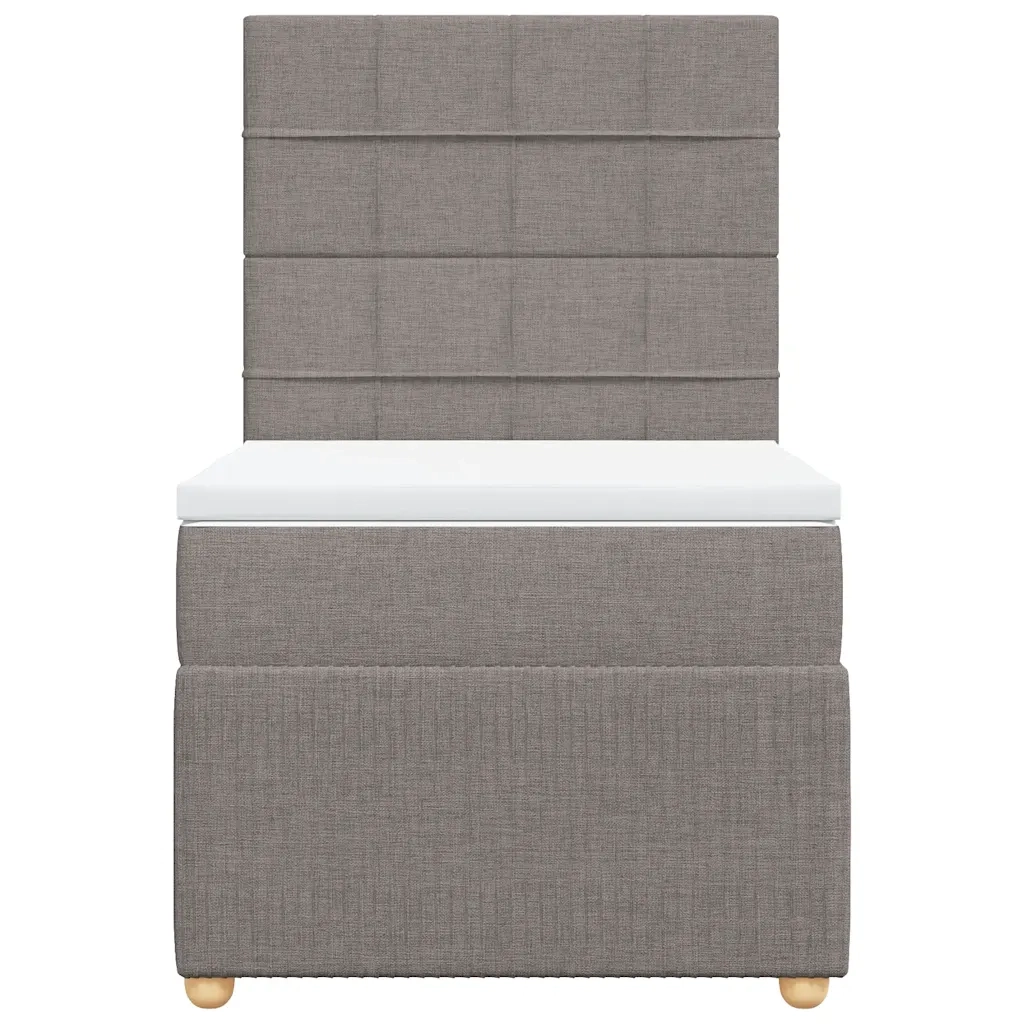 Giroletto a Molle con Materasso Tortora 90x200 cm inTessuto 3294243